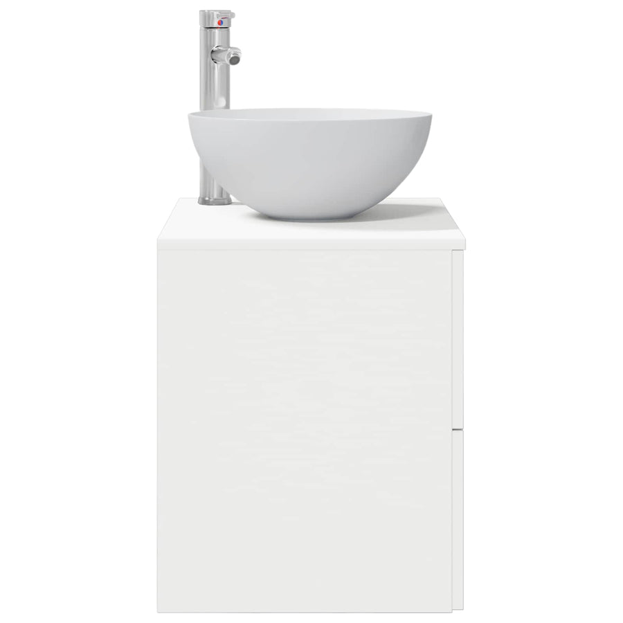 Wandgemonteerde Wastafel Vanity Wit 49,5 x 35 x 63 cm