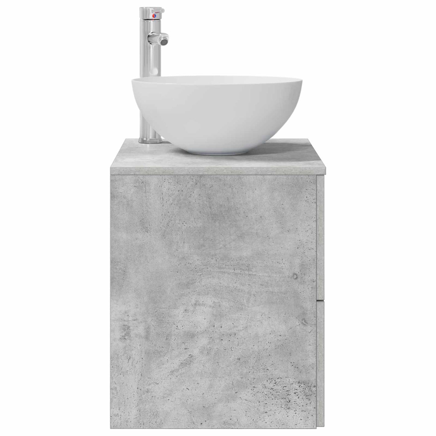 Wandgemonteerde Wastafel Vanity Betongrijs 49,5 x 35 x 63 cm
