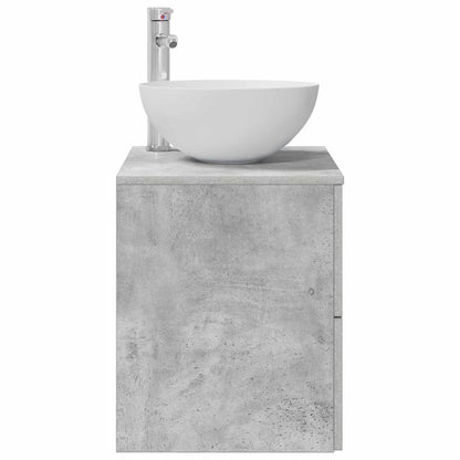 Wandgemonteerde Wastafel Vanity Betongrijs 49,5 x 35 x 63 cm