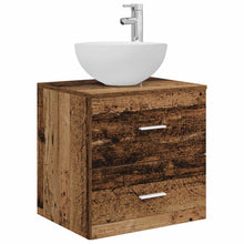 Wandgemonteerde Wastafel Vanity Oud hout 49,5 x 35 x 63 cm