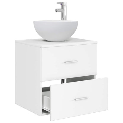 Wandgemonteerde wastafelmeubel Wit 49,5 x 41 x 64,5 cm