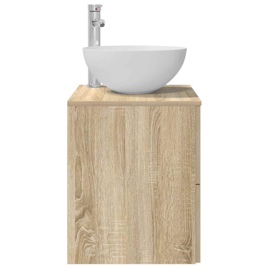 Wandgemonteerde wastafelmeubel Sonoma Eiken 49,5 x 41 x 64,5 cm