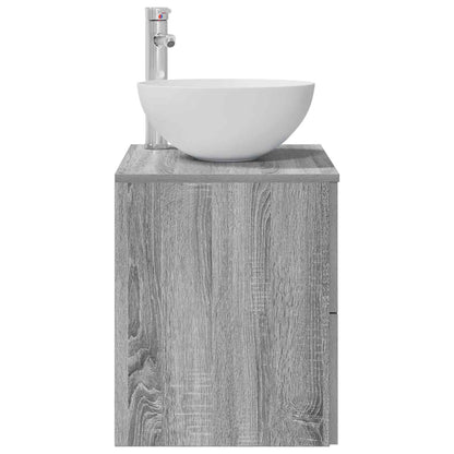 Wandgemonteerde wastafelmeubel Grijs Sonoma 49,5 x 41 x 64,5 cm