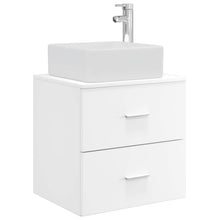 Wandgemonteerde wastafelmeubel Wit 49,5 x 41 x 63 cm