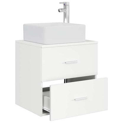 Wandgemonteerde wastafelmeubel Wit 49,5 x 41 x 63 cm