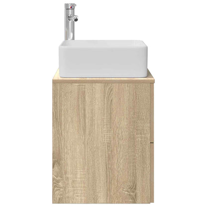 Wandgemonteerde wastafelmeubel Sonoma Eiken 49,5 x 41 x 63 cm