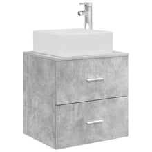 Wandgemonteerde wastafelmeubel Betongrijs 49,5 x 41 x 63 cm