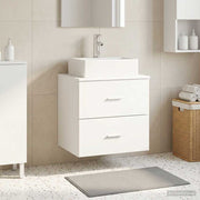 Wastafelmeubel wandmontage 49,5x41x62,5 cm wit