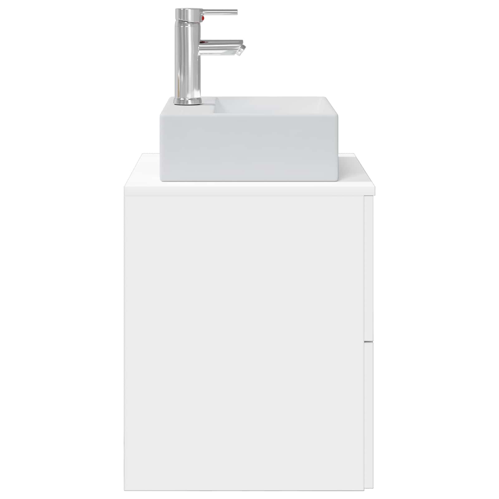 Wandgemonteerde wastafelmeubel Wit 49,5 x 41 x 62,5 cm