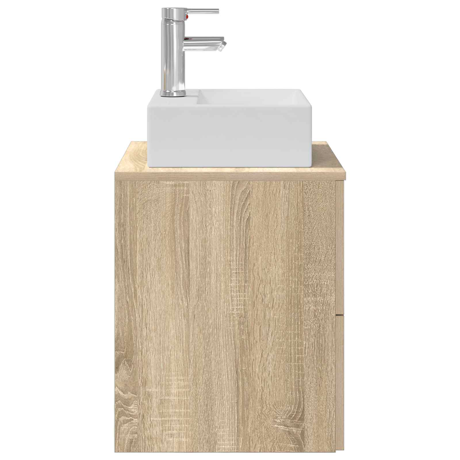 Wandgemonteerde wastafelmeubel Sonoma Eiken 49,5 x 41 x 62,5 cm
