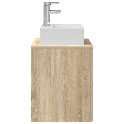 Wandgemonteerde wastafelmeubel Sonoma Eiken 49,5 x 41 x 62,5 cm