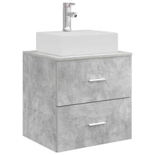 Wandgemonteerde wastafelmeubel Betongrijs 49,5 x 41 x 62,5 cm