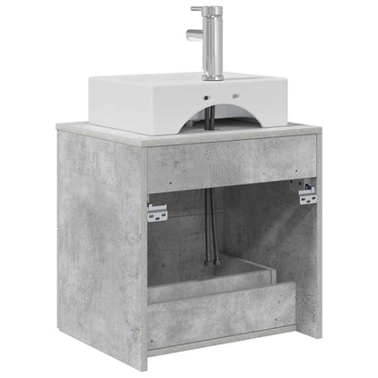 Wandgemonteerde wastafelmeubel Betongrijs 49,5 x 41 x 62,5 cm
