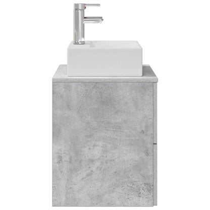 Wandgemonteerde wastafelmeubel Betongrijs 49,5 x 41 x 62,5 cm