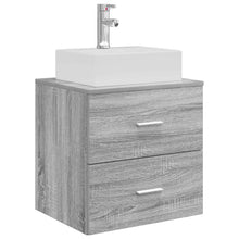 Wandgemonteerde wastafelmeubel Grijs Sonoma 49,5 x 41 x 62,5 cm