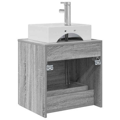 Wandgemonteerde wastafelmeubel Grijs Sonoma 49,5 x 41 x 62,5 cm