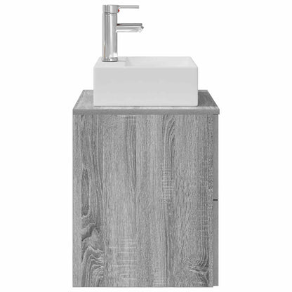 Wandgemonteerde wastafelmeubel Grijs Sonoma 49,5 x 41 x 62,5 cm