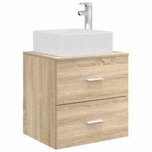 Wandgemonteerde wastafelmeubel Sonoma Eiken 53 x 34,5 x 63 cm