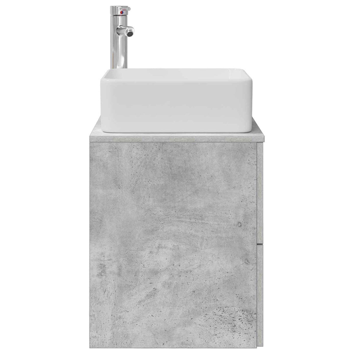 Wandgemonteerde wastafelmeubel Betongrijs 53 x 34,5 x 63 cm