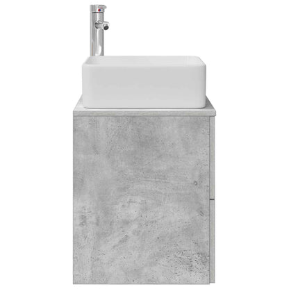 Wandgemonteerde wastafelmeubel Betongrijs 53 x 34,5 x 63 cm