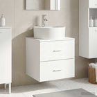 Wastafelmeubel wandmontage 49,5x44,5x65 cm wit