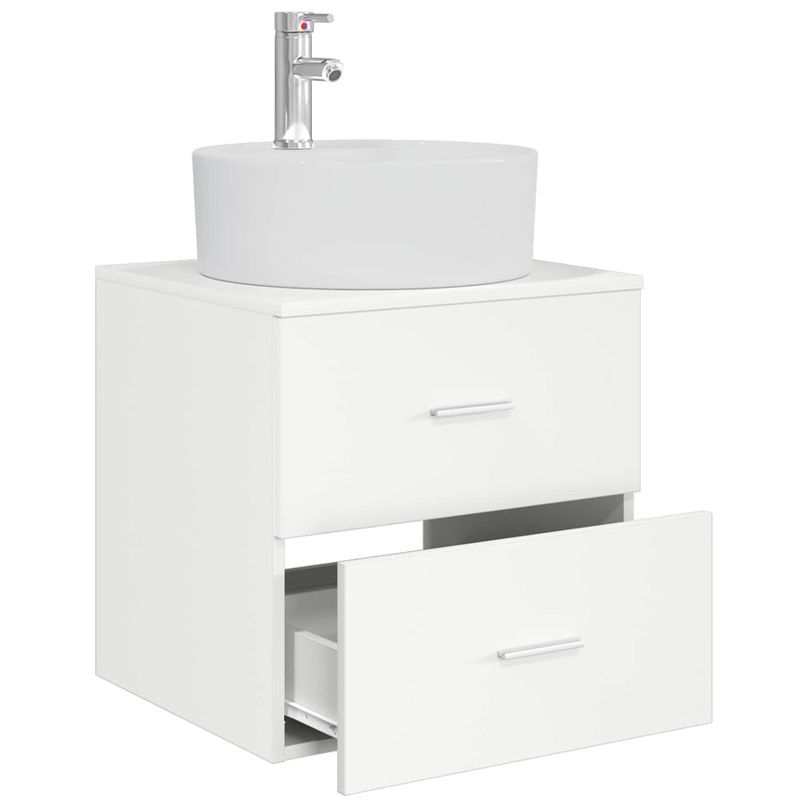 Wandgemonteerde wastafelmeubel Wit 49,5 x 44,5 x 65 cm