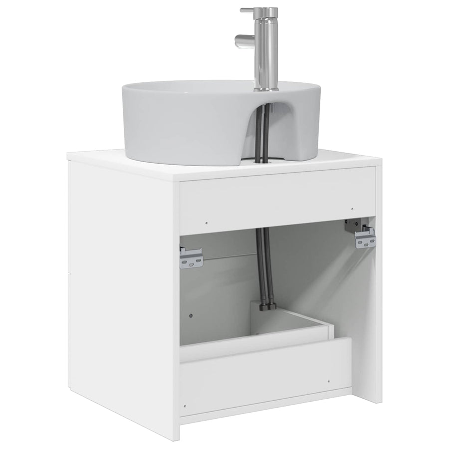 Wandgemonteerde wastafelmeubel Wit 49,5 x 44,5 x 65 cm