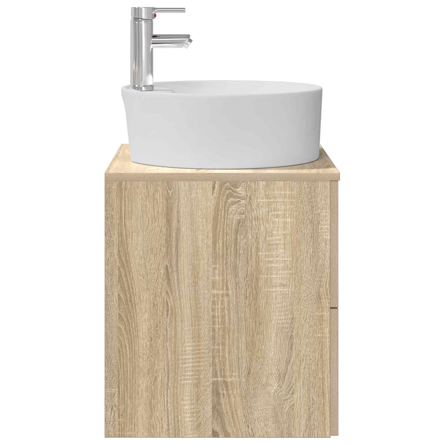 Wandgemonteerde wastafelmeubel Sonoma Eiken 49,5 x 44,5 x 65 cm
