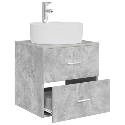 Wandgemonteerde wastafelmeubel Betongrijs 49,5 x 44,5 x 65 cm