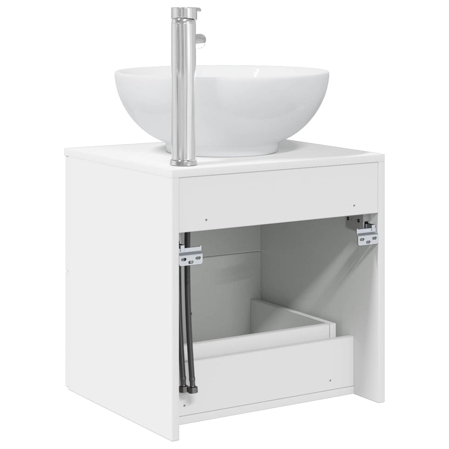 Wandgemonteerde wastafelmeubel Wit 49,5 x 44,5 x 66,5 cm
