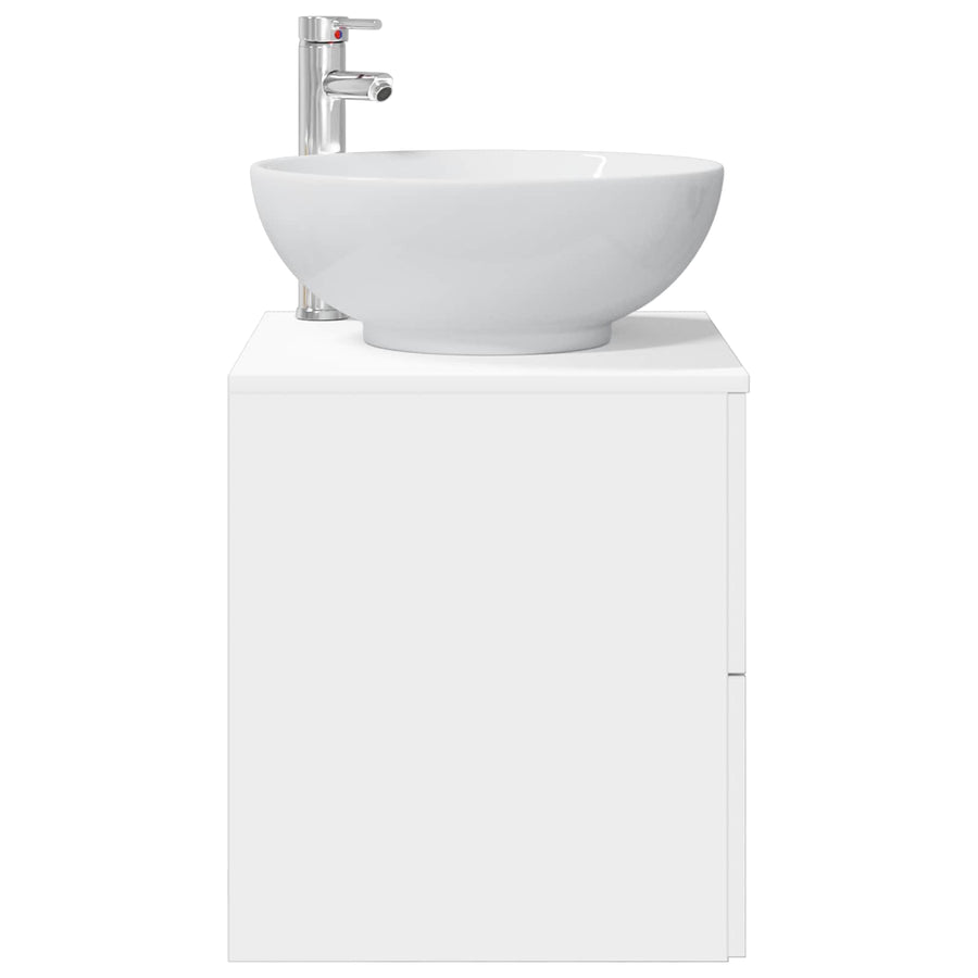 Wandgemonteerde wastafelmeubel Wit 49,5 x 44,5 x 66,5 cm