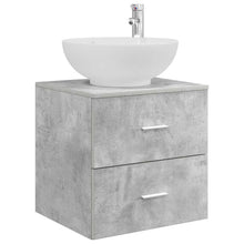 Wandgemonteerde wastafelmeubel Betongrijs 49,5 x 44,5 x 66,5 cm
