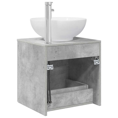 Wandgemonteerde wastafelmeubel Betongrijs 49,5 x 44,5 x 66,5 cm