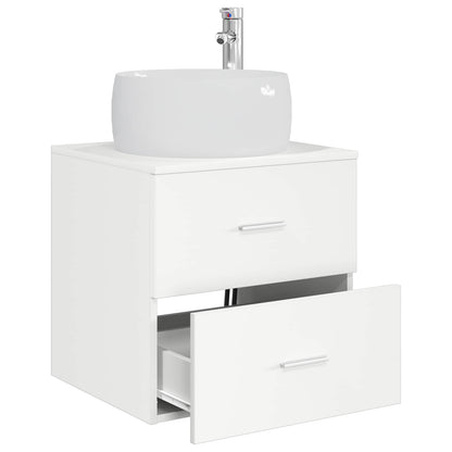 Wandgemonteerde wastafelmeubel Wit 49,5 x 44,5 x 66 cm