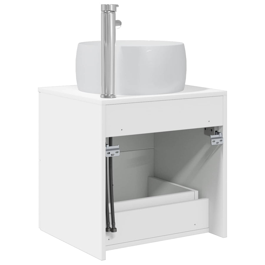 Wandgemonteerde wastafelmeubel Wit 49,5 x 44,5 x 66 cm