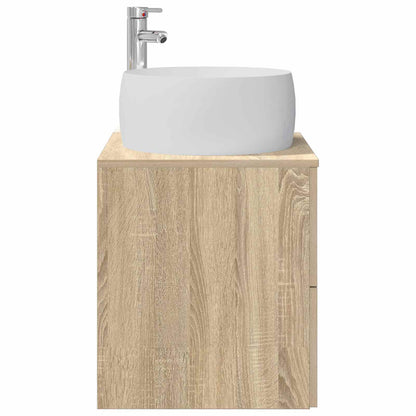 Wandgemonteerde wastafelmeubel Sonoma Eiken 49,5 x 44,5 x 66 cm