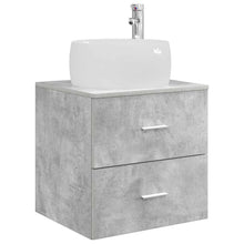 Wandgemonteerde wastafelmeubel Betongrijs 49,5 x 44,5 x 66 cm