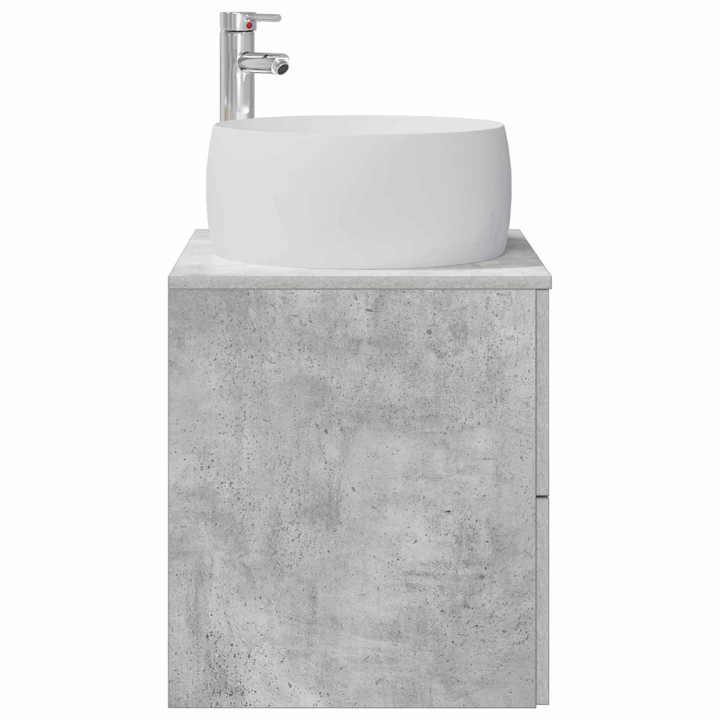 Wandgemonteerde wastafelmeubel Betongrijs 49,5 x 44,5 x 66 cm