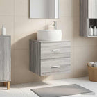 Wastafelmeubel wandmontage grijs Sonoma 49,5x44,5x66 cm
