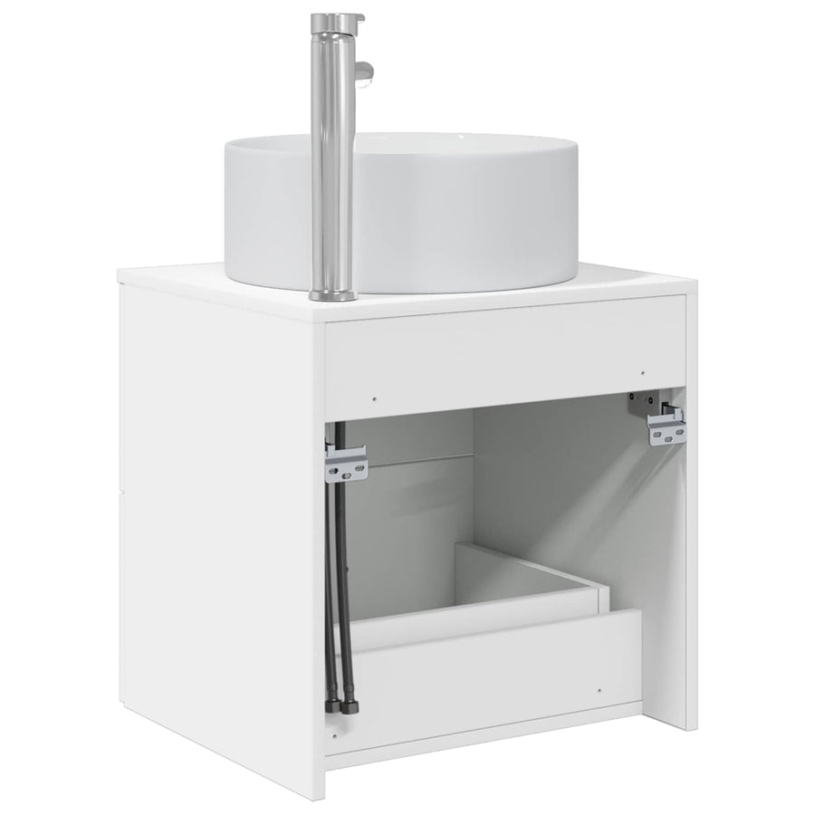 Wandgemonteerde wastafelmeubel Wit 49,5 x 44,5 x 65,5 cm