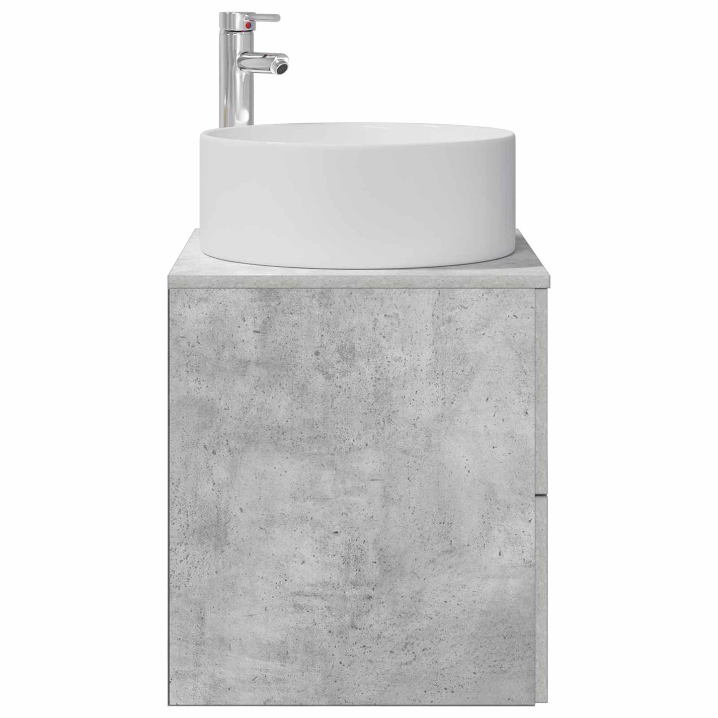 Wandgemonteerde wastafelmeubel Betongrijs 49,5 x 44,5 x 65,5 cm
