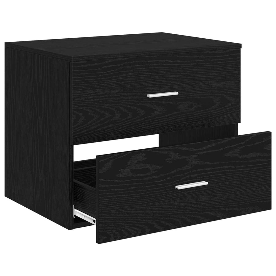 Wandgemonteerde Badkamerkast Zwart eiken 62,5 x 44,5 x 50 cm