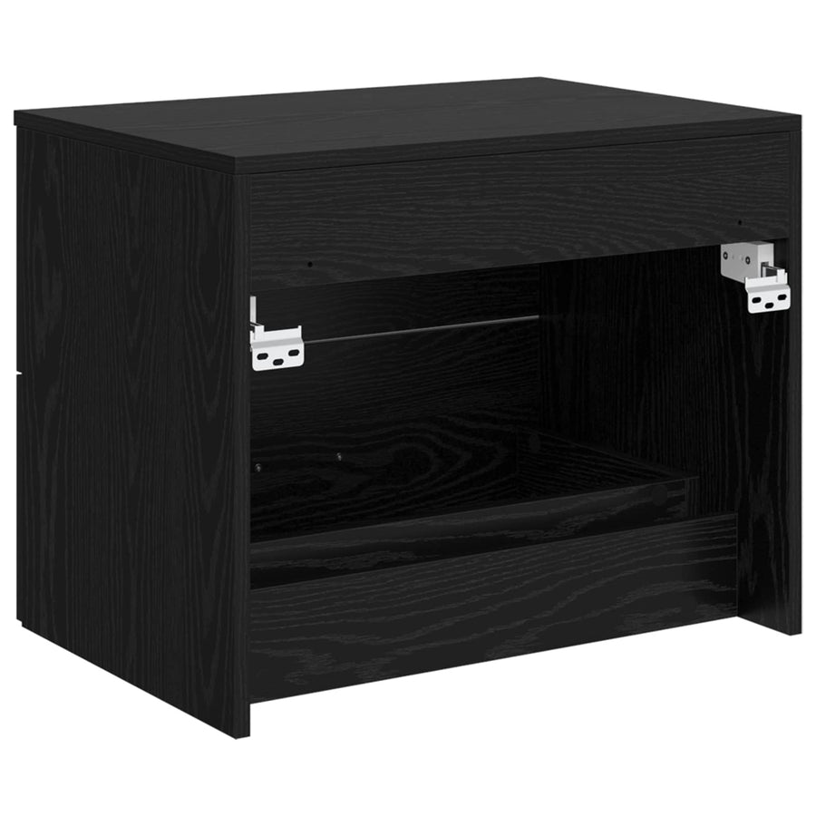 Wandgemonteerde Badkamerkast Zwart eiken 62,5 x 44,5 x 50 cm