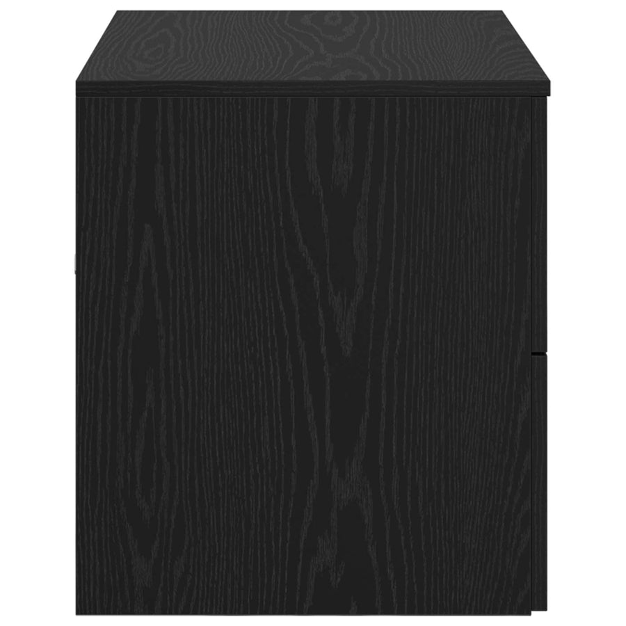 Wandgemonteerde Badkamerkast Zwart eiken 62,5 x 44,5 x 50 cm