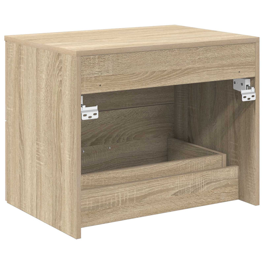 Wandgemonteerde Badkamerkast Sonoma Eiken 62,5 x 44,5 x 50 cm