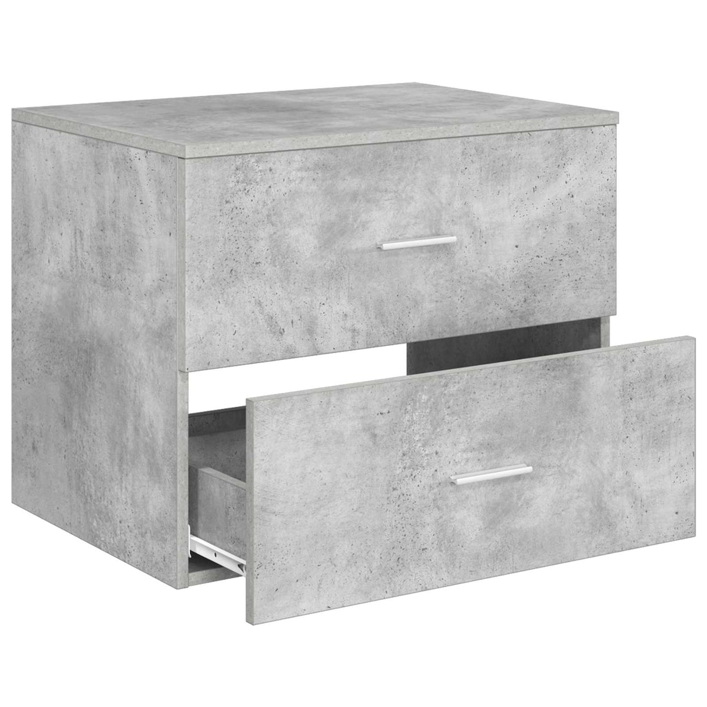 Wandgemonteerde Badkamerkast Betongrijs 62,5 x 44,5 x 50 cm
