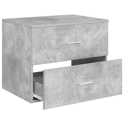 Wandgemonteerde Badkamerkast Betongrijs 62,5 x 44,5 x 50 cm