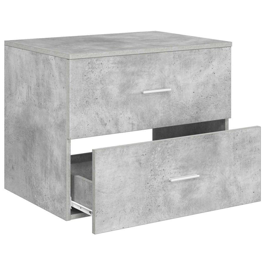 Wandgemonteerde Badkamerkast Betongrijs 62,5 x 44,5 x 50 cm