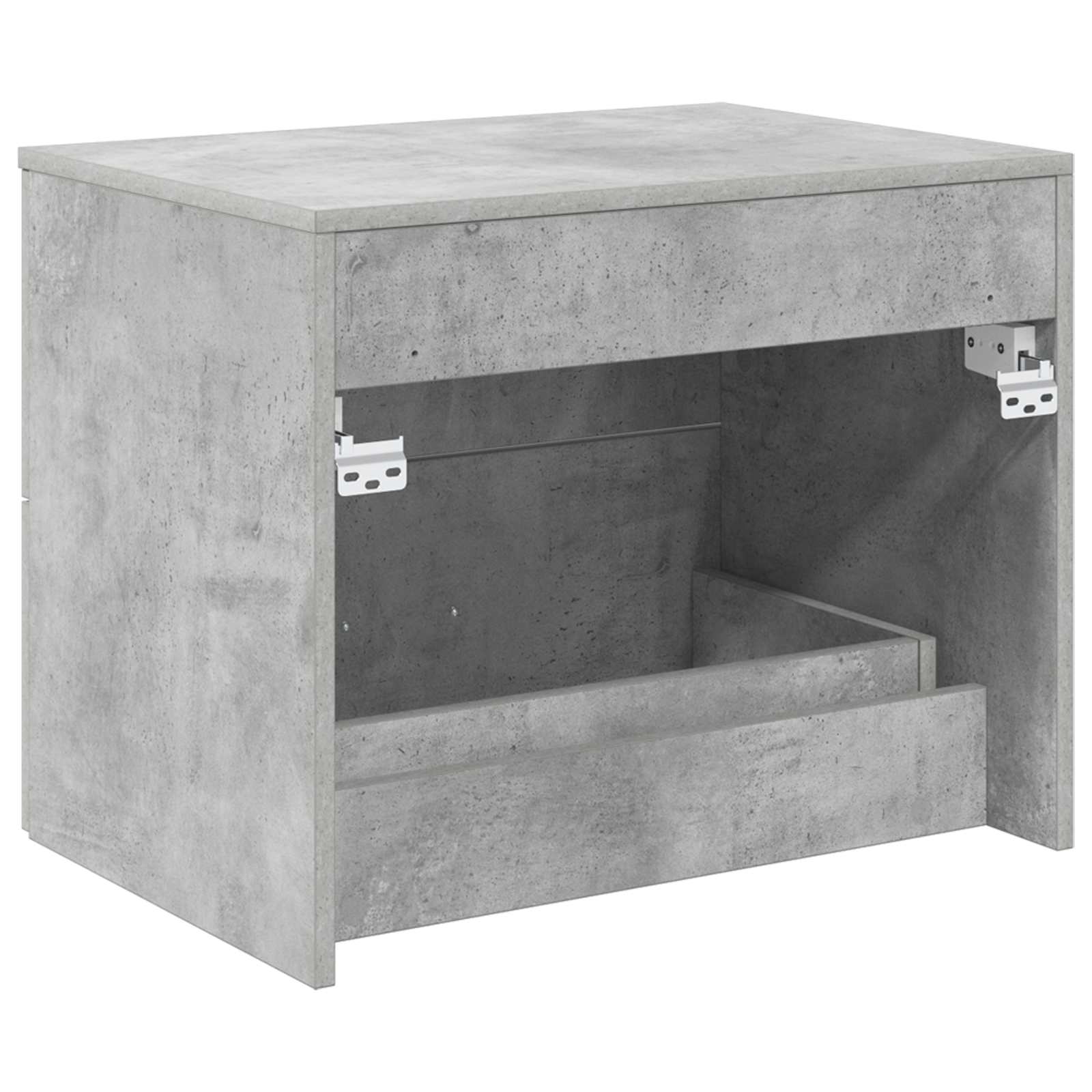 Wandgemonteerde Badkamerkast Betongrijs 62,5 x 44,5 x 50 cm