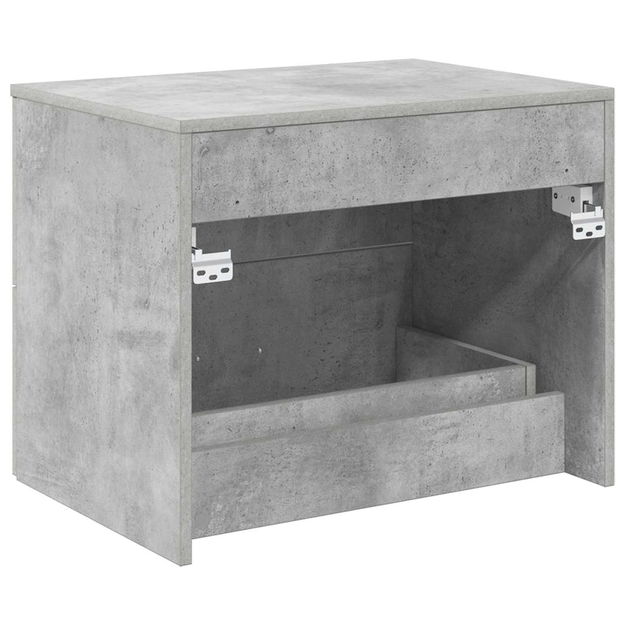 Wandgemonteerde Badkamerkast Betongrijs 62,5 x 44,5 x 50 cm